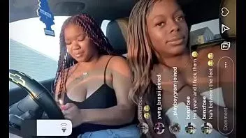 Play Tricked ebony into showing her pretty ass feet on ig live