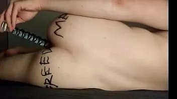 Play Pleasure with my long thing glas dildo